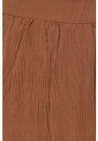Answear Lab spódnica kolor brązowy midi prosta. Okazja: na co dzień. Kolor: brązowy. Materiał: tkanina. Długość: długie. Styl: wakacyjny #3