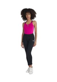 LEONE 1947 APPAREL - Proste spodnie damskie z zakładkami, z polaru treningowego. Kolor: czarny. Materiał: polar. Sport: fitness