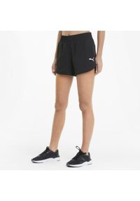 Puma - Damskie szorty z tkaniny Active PUMA Black. Kolor: czarny. Materiał: tkanina. Sport: fitness