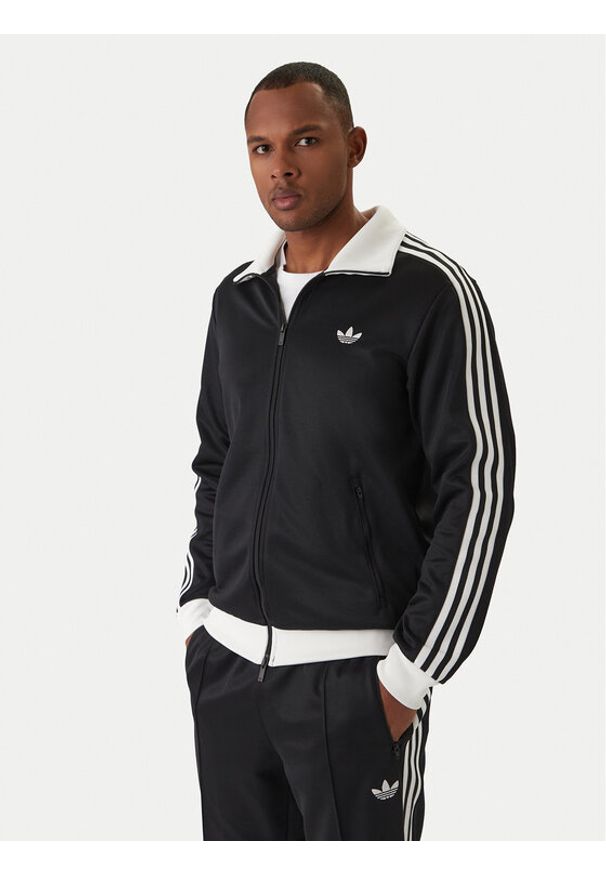 Adidas - adidas Bluza adicolor Classic KE3527 Czarny Slim Fit. Kolor: czarny. Materiał: bawełna