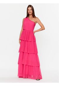 YAS Sukienka wieczorowa 26031412 Różowy Regular Fit. Kolor: różowy. Materiał: syntetyk. Styl: wizytowy #1