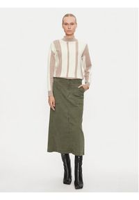 Vero Moda Sweter Gold New Art 10311357 Beżowy Regular Fit. Kolor: beżowy. Materiał: syntetyk #5
