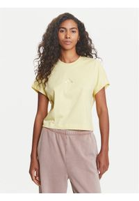 Adidas - adidas T-Shirt ALL SZN JJ1239 Żółty Regular Fit. Kolor: żółty. Materiał: bawełna