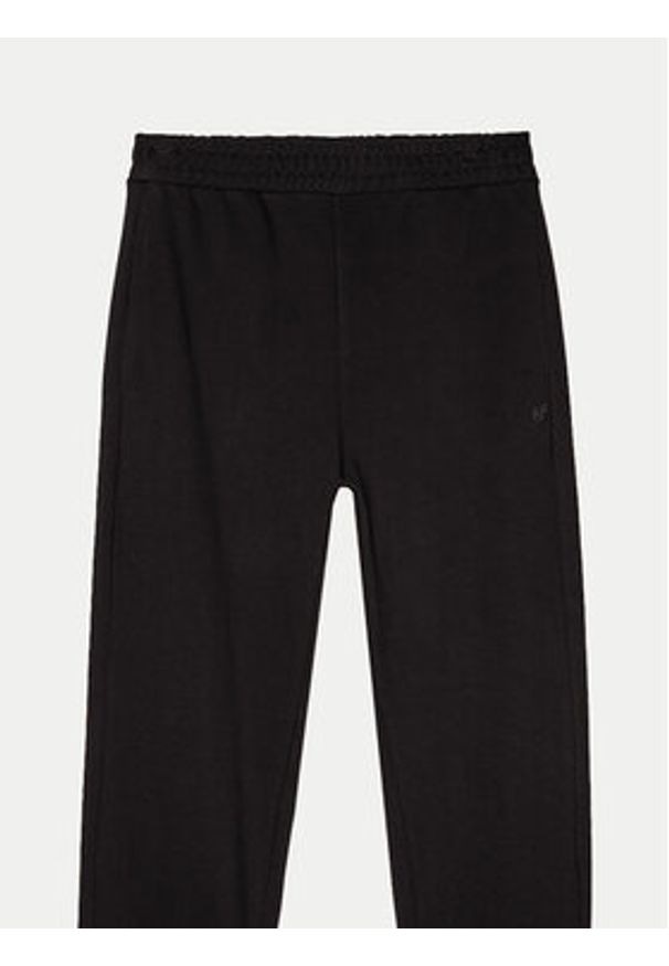 4f - 4F Spodnie dresowe Unisex 4FWAW24TTROU0826 Czarny Loose Fit. Kolor: czarny. Materiał: bawełna