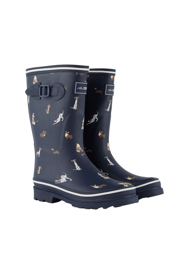 Regatta - Buty Wellington Damskie Amelia Dogs. Kolor: niebieski