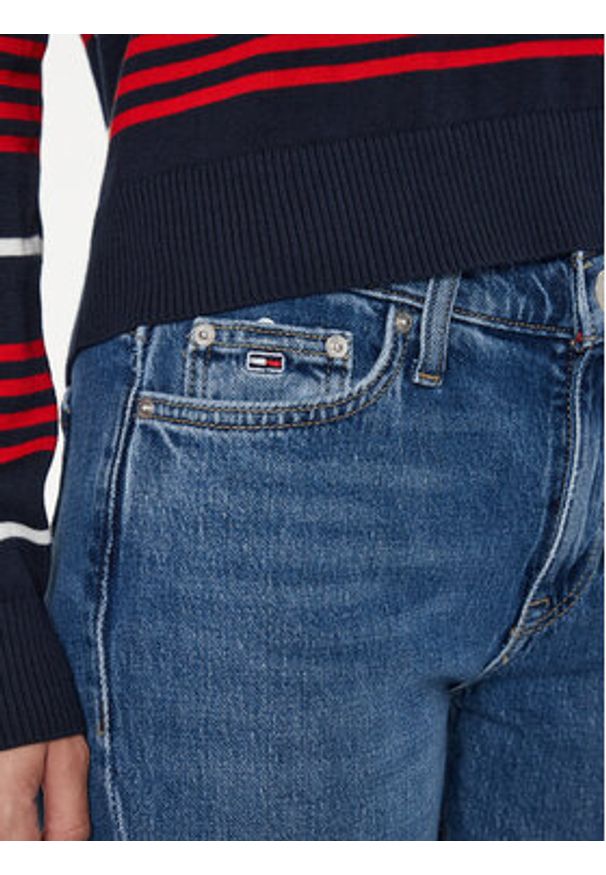 Tommy Jeans Jeansy Maddie DW0DW19271 Niebieski Straight Fit. Kolor: niebieski