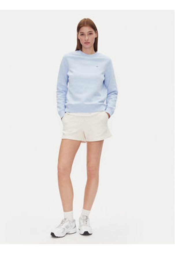 Tommy Jeans Szorty sportowe Tjw Script Short Ext DW0DW20353 Beżowy Regular Fit. Kolor: beżowy. Materiał: bawełna