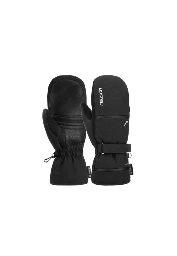 Reusch - Rękawice damskie REUSCH Alessia GORE-TEX Mitten jednopalczaste. Kolor: czarny, szary, wielokolorowy. Materiał: poliester, skóra. Technologia: Gore-Tex. Sport: turystyka piesza