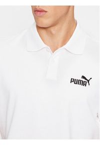 Puma Polo Ess Pique 586674 Biały Regular Fit. Typ kołnierza: polo. Kolor: biały. Materiał: bawełna #5