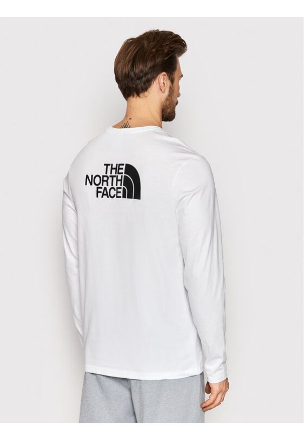 The North Face Longsleeve Easy NF0A2TX1 Biały Regular Fit. Kolor: biały. Materiał: bawełna. Długość rękawa: długi rękaw