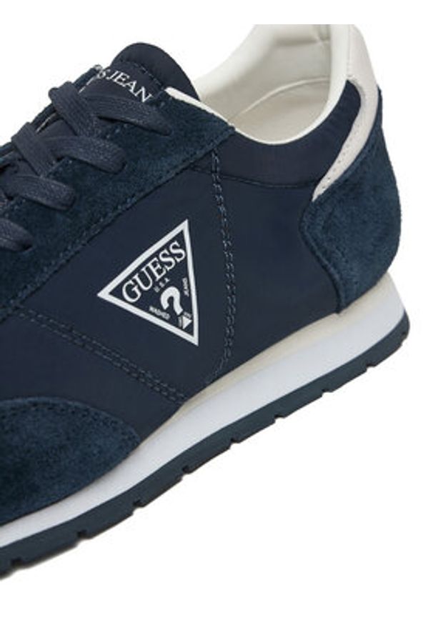 Guess Jeans Sneakersy EO-WILIAMS-01 126AM Granatowy. Kolor: niebieski. Materiał: materiał