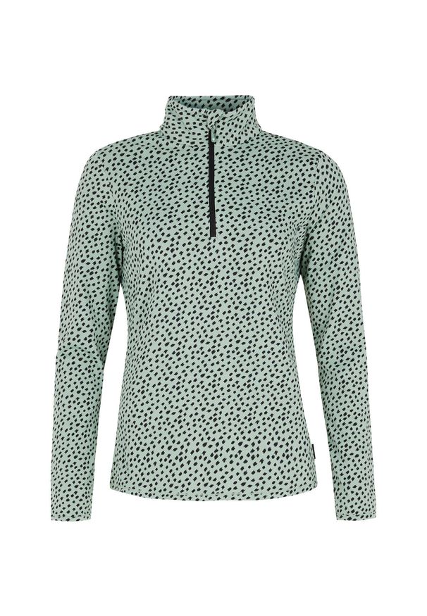 Damski polar 1/4 zip Protest Kacey. Kolor: zielony. Materiał: polar. Sezon: zima. Sport: narciarstwo