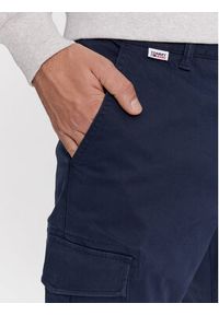Tommy Jeans Spodnie materiałowe Austin DM0DM17678 Granatowy Slim Fit. Kolor: niebieski. Materiał: bawełna
