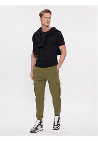 BOSS - Boss Spodnie dresowe Seteam 50507886 Zielony Relaxed Fit. Kolor: zielony. Materiał: bawełna #4