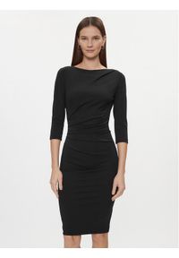 Rinascimento Sukienka codzienna CFC0114859003 Czarny Regular Fit. Okazja: na co dzień. Kolor: czarny. Materiał: syntetyk. Typ sukienki: proste. Styl: casual #1