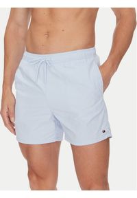 TOMMY HILFIGER - Tommy Hilfiger Szorty kąpielowe UM0UM03477 Błękitny Regular Fit. Kolor: niebieski. Materiał: syntetyk
