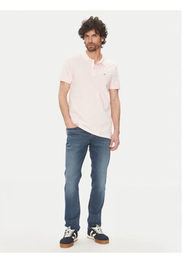 Tommy Jeans Jeansy Scanton DM0DM21006 Granatowy Slim Fit. Kolor: niebieski