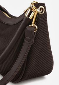 Born2be - Brązowa Elegancka Torebka Bagietka na Ramię z Dodatkowym Paskiem Phalese. Kolor: brązowy. Wzór: gładki. Styl: elegancki. Rodzaj torebki: na ramię #2