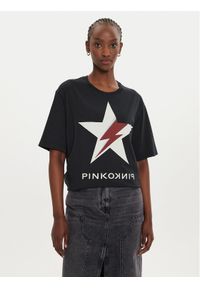 Pinko T-Shirt Scanner 101704 A292 Czarny Relaxed Fit. Kolor: czarny. Materiał: bawełna