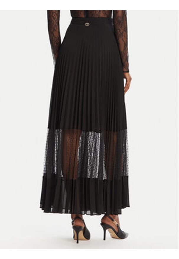 TwinSet - TWINSET Spódnica maxi 252TP2642 Czarny Regular Fit. Kolor: czarny. Materiał: syntetyk