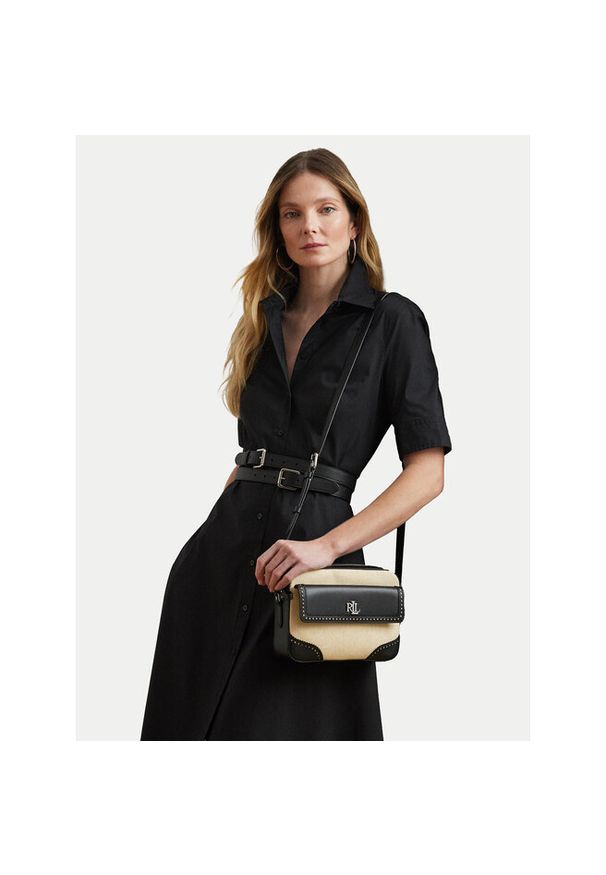 Lauren Ralph Lauren - Torebka LAUREN RALPH LAUREN. Kolor: beżowy