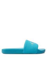 Calvin Klein Jeans Klapki Slide Monogram Co YW0YW00103 Niebieski. Kolor: niebieski