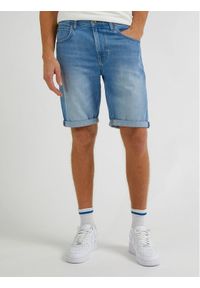 Lee Szorty jeansowe 5 Pocket L73MMWFO 112331767 Niebieski Regular Fit. Kolor: niebieski. Materiał: jeans, bawełna #1