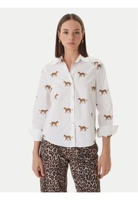 LOLA CASADEMUNT Koszula LS2615059 Biały Regular Fit. Kolor: biały. Materiał: bawełna #1