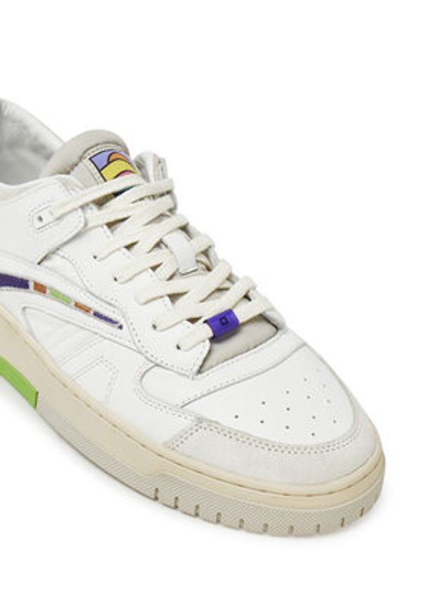 D.A.T.E. Sneakersy Torneo M421-T8-CO Biały. Kolor: biały. Materiał: skóra