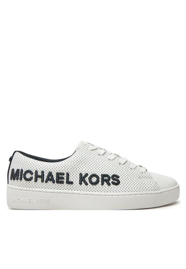 MICHAEL Michael Kors Sneakersy Keaton Lace Up 43R5KEFS1L Biały. Kolor: biały. Materiał: skóra