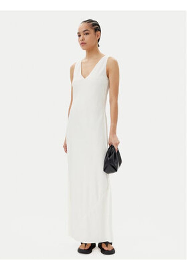 Calvin Klein Sukienka letnia K20K208355 Biały Regular Fit. Kolor: biały. Materiał: wiskoza. Sezon: lato