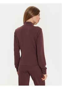EA7 Emporio Armani Bluza 8NTM43 TJ9RZ 1755 Brązowy Regular Fit. Kolor: brązowy. Materiał: wiskoza, syntetyk