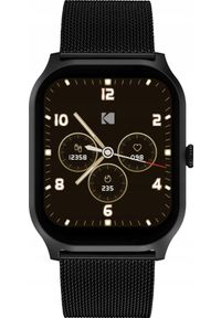 Smartwatch Kodak Smartwatch SW-7225 czarny GPS Pulsometr Pulsoksymetr Android iOS. Rodzaj zegarka: smartwatch. Kolor: czarny #1