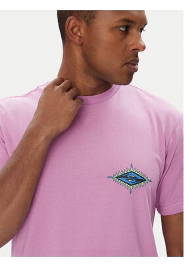 Quiksilver T-Shirt Ev Beach Blast EQYZT08046 Fioletowy Regular Fit. Kolor: fioletowy. Materiał: bawełna