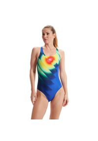 Strój Kąpielowy Speedo Digital Powerback – Niebieski/Zielony – Rozmiar 28. Kolor: zielony, niebieski, wielokolorowy