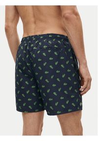 Lacoste Szorty kąpielowe MH1851 Granatowy Regular Fit. Kolor: niebieski. Materiał: syntetyk #2