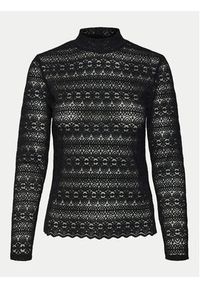 Vero Moda Bluzka Zoe 10315443 Czarny Slim Fit. Kolor: czarny. Materiał: syntetyk