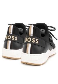 BOSS - Boss Sneakersy J29351 S Czarny. Kolor: czarny. Materiał: materiał