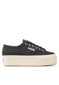 Superga Tenisówki 2790 Platform S9111LW Czarny. Kolor: czarny. Materiał: materiał. Obcas: na platformie #1