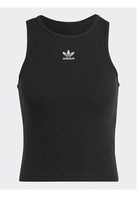Adidas - adidas Top adicolor Essentials IB9110 Czarny Slim Fit. Kolor: czarny. Materiał: bawełna