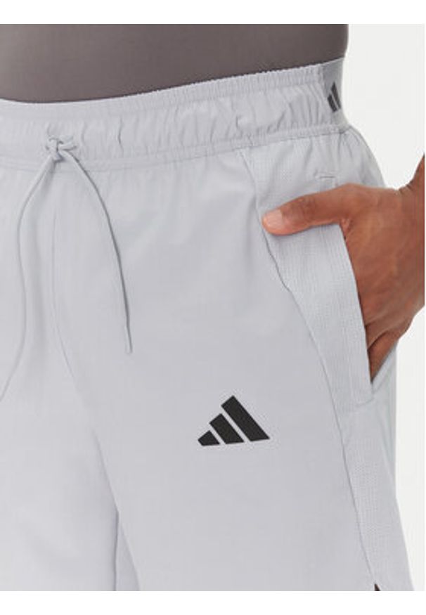 Adidas - adidas Szorty sportowe Tech JM4178 Szary Regular Fit. Kolor: szary. Materiał: syntetyk