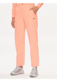 DKNY Sport Spodnie dresowe DP3P3406 Różowy Wide Leg. Kolor: różowy. Materiał: bawełna, syntetyk