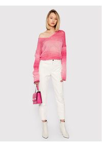 Guess Sweter Ariane W1BR14 Z2W30 Różowy Relaxed Fit. Kolor: różowy. Materiał: syntetyk #4