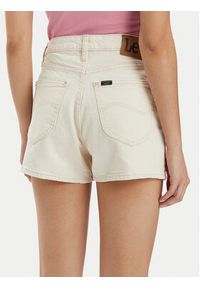 Lee Szorty jeansowe Carol112348984 Écru Regular Fit. Materiał: bawełna #3
