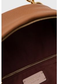 Coccinelle Plecak skórzany Maelody damski kolor brązowy mały gładki. Kolor: brązowy. Materiał: skóra. Wzór: gładki #3