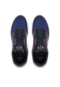 Armani Exchange Sneakersy XUX090 XV276 MZ253 Granatowy. Kolor: niebieski. Materiał: materiał