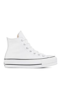 Converse Trampki Chuck Taylor All Star Lift Clean Hi 561676C Biały. Kolor: biały. Materiał: skóra #2