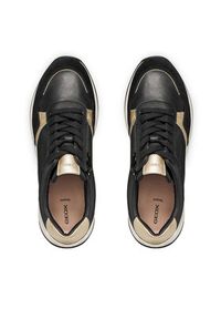 Geox Sneakersy D Desya D6500A 08522 C9258 Czarny. Kolor: czarny. Materiał: skóra #4