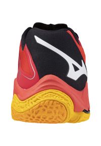 Buty siatkarskie męskie Mizuno Wave Lightning Z8. Zapięcie: sznurówki. Kolor: czerwony, biały, wielokolorowy. Materiał: tkanina, materiał, syntetyk. Szerokość cholewki: normalna. Model: Mizuno Wave