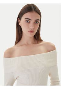 Kontatto Sweter 3M0813C Écru Regular Fit. Kolor: kremowy. Materiał: syntetyk #3